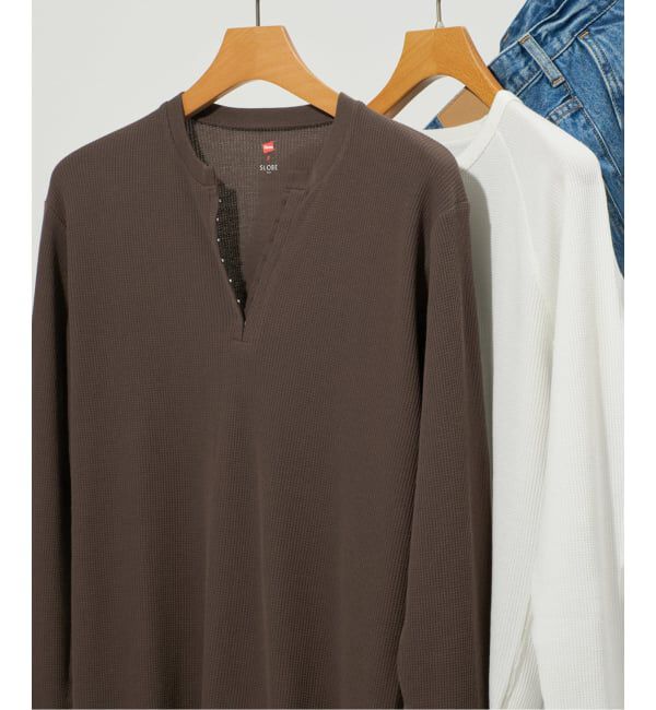 SLOBE IENA「HANES/ヘインズ SLOBE別注 WAFFLE 2パックカットソー」|Tシャツ・カットソー|