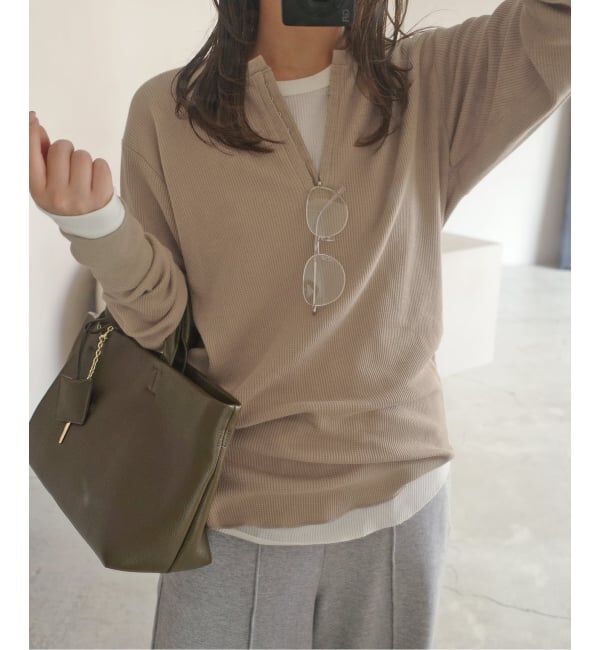 SLOBE IENA「HANES/ヘインズ SLOBE別注 WAFFLE 2パックカットソー」|Tシャツ・カットソー|