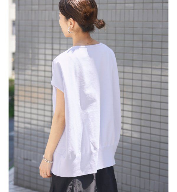 IENA「《追加6》 コットンストレッチ NEOワイドクループルオーバー」|ニット・セーター|