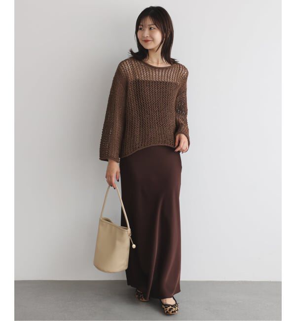 SLOBE IENA「LOGAN/ローガン SLOBE別注 メッシュプルオーバー」|ニット・セーター|