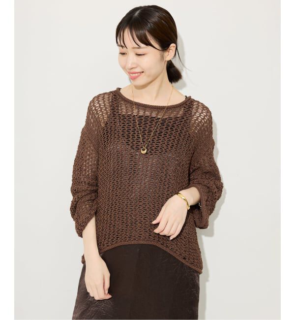 SLOBE IENA「LOGAN/ローガン SLOBE別注 メッシュプルオーバー」|ニット・セーター|