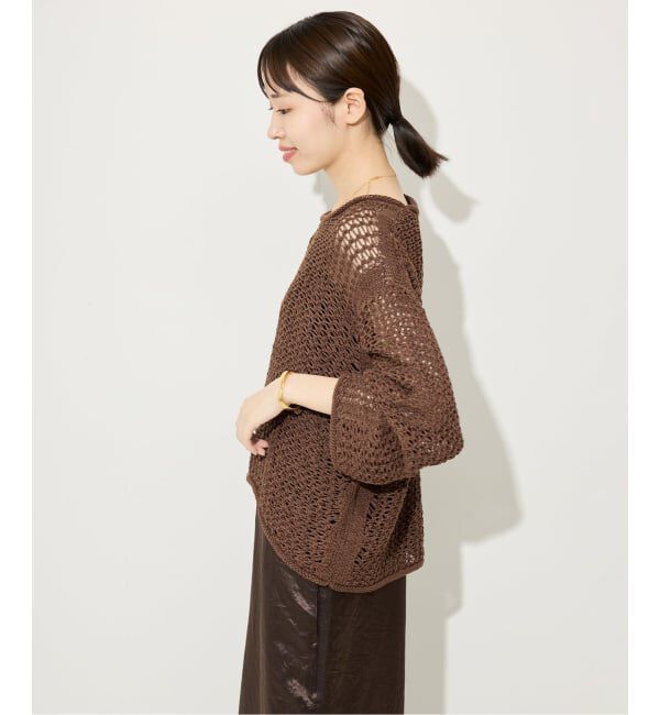 SLOBE IENA「LOGAN/ローガン SLOBE別注 メッシュプルオーバー」|ニット・セーター|