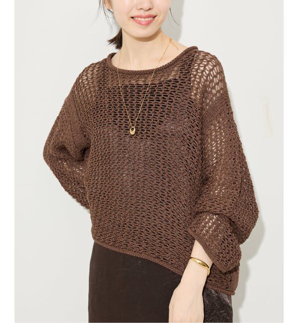 SLOBE IENA「LOGAN/ローガン SLOBE別注 メッシュプルオーバー」|ニット・セーター|