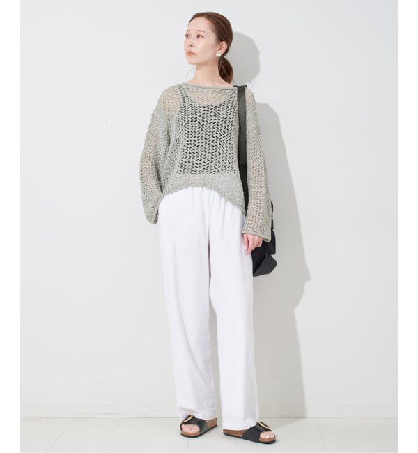 SLOBE IENA「LOGAN/ローガン SLOBE別注 メッシュプルオーバー」|ニット・セーター|