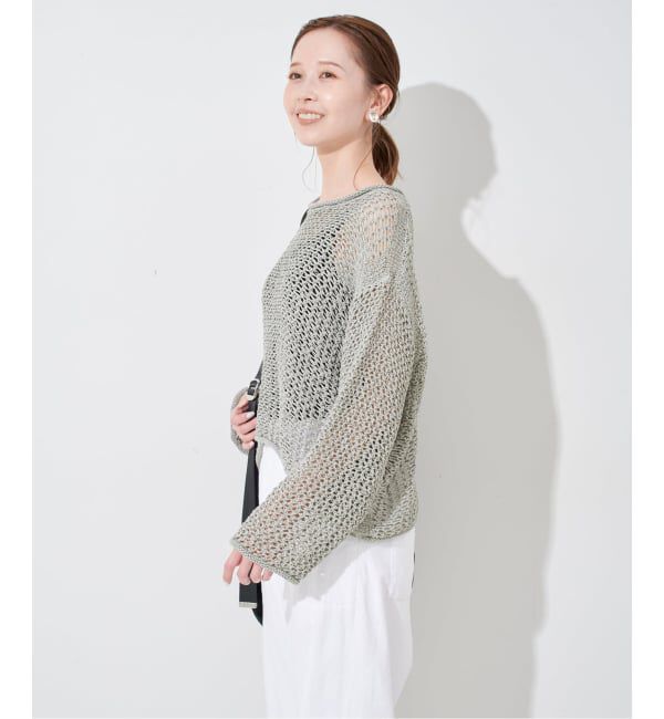 SLOBE IENA「LOGAN/ローガン SLOBE別注 メッシュプルオーバー」|ニット・セーター|