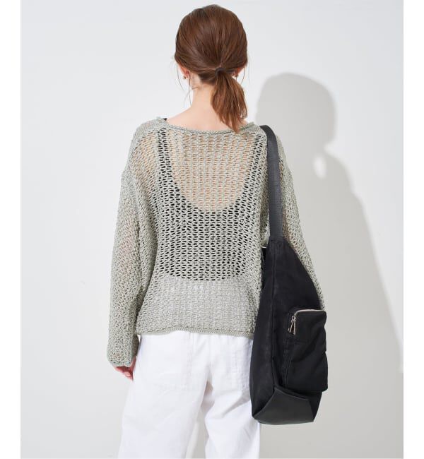 SLOBE IENA「LOGAN/ローガン SLOBE別注 メッシュプルオーバー」|ニット・セーター|