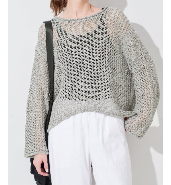 SLOBE IENA「LOGAN/ローガン SLOBE別注 メッシュプルオーバー」|ニット・セーター|