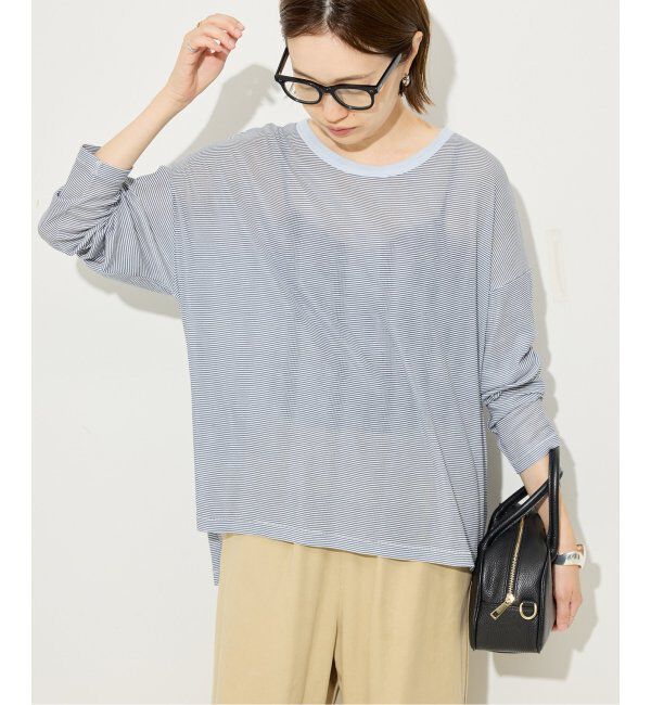 SLOBE IENA「miller/ミラー SLOBE別注 シアードルマンロンTEE」|Tシャツ・カットソー|ネイビー