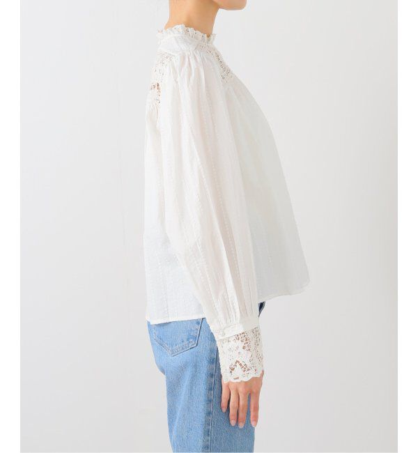 IENA LA BOUCLE「ULLA JOHNSON/ウラ ジョンソン comelia long sleeve ブラウス PF250249」|シャツ・ブラウス|