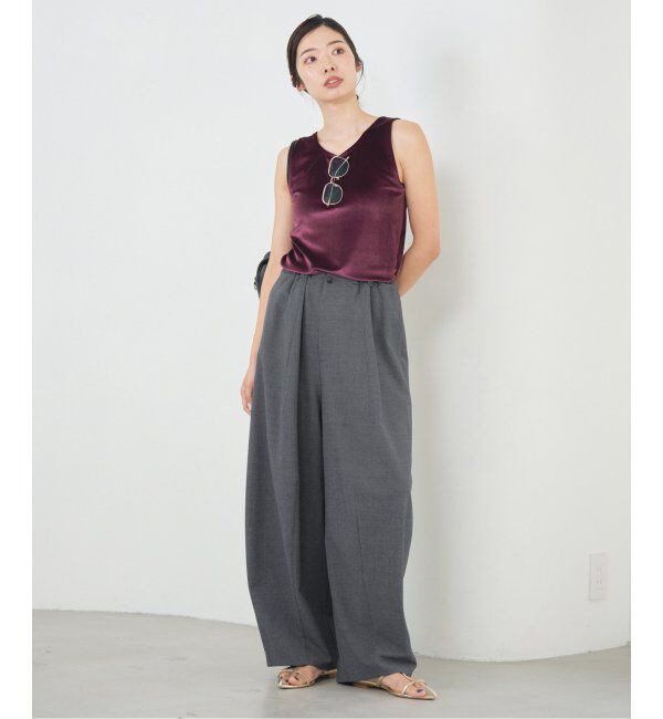 IENA「コクーンパンツ」|スラックス|