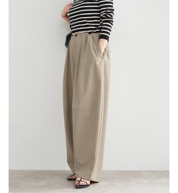 IENA「コクーンパンツ」|スラックス|