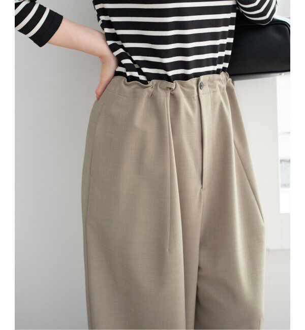 IENA「コクーンパンツ」|スラックス|