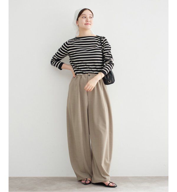 IENA「コクーンパンツ」|スラックス|