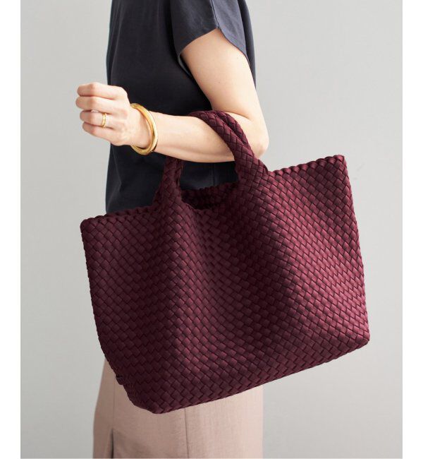 IENA「NAGHEDI/ナゲディ St Barths Medium tote トートバッグ SN03013LD」|トートバッグ|ボルドー