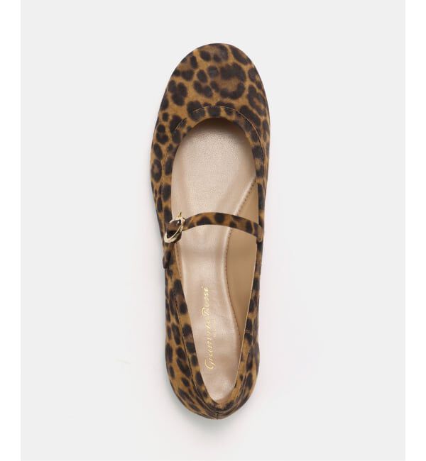 IENA「GIANVITO ROSSI/ジャンヴィト ロッシ CARLA LEOPARD バレエシューズ G22223-05OMCMD」|バレエシューズ|