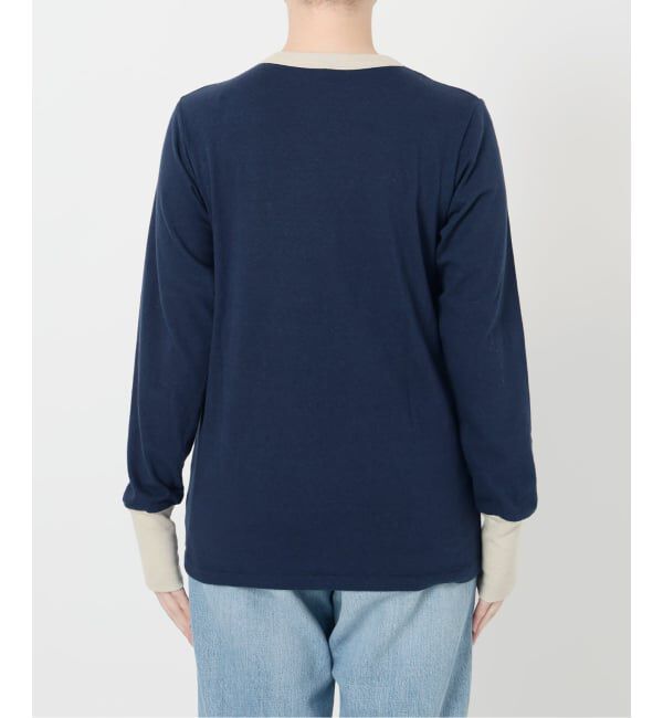 IENA LA BOUCLE「《追加》【fifi original collection】trim ロングスリーブTシャツ」|Tシャツ・カットソー|