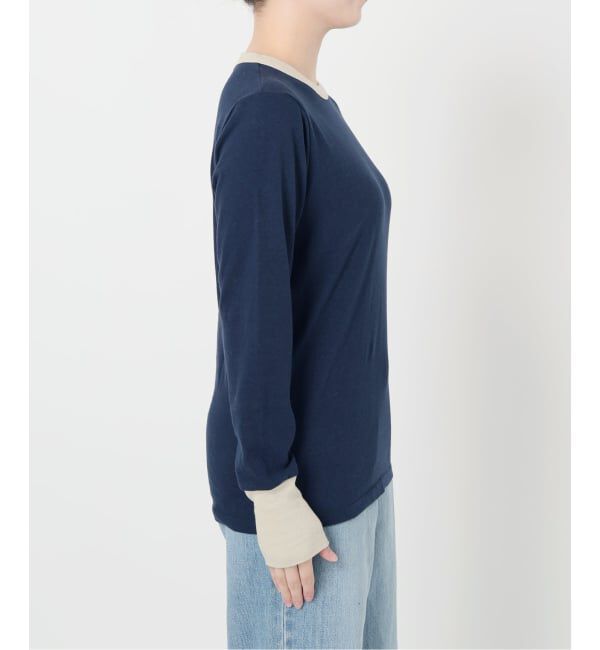 IENA LA BOUCLE「《追加》【fifi original collection】trim ロングスリーブTシャツ」|Tシャツ・カットソー|
