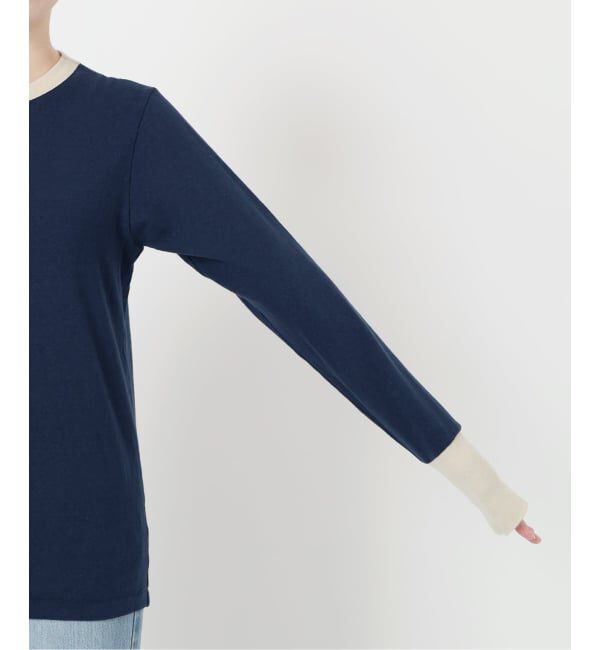 IENA LA BOUCLE「《追加》【fifi original collection】trim ロングスリーブTシャツ」|Tシャツ・カットソー|