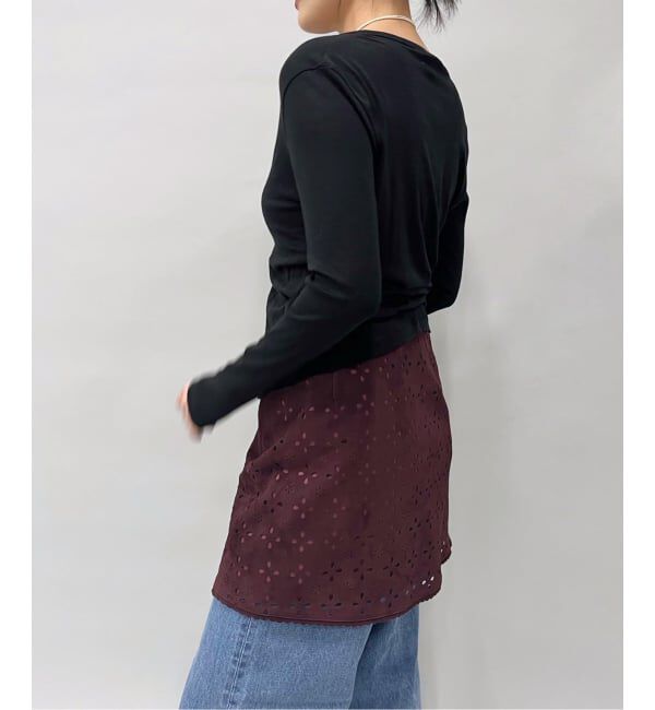 IENA LA BOUCLE「IENA LA BOUCLE Punching Suede Mini Skirt」|スカート|