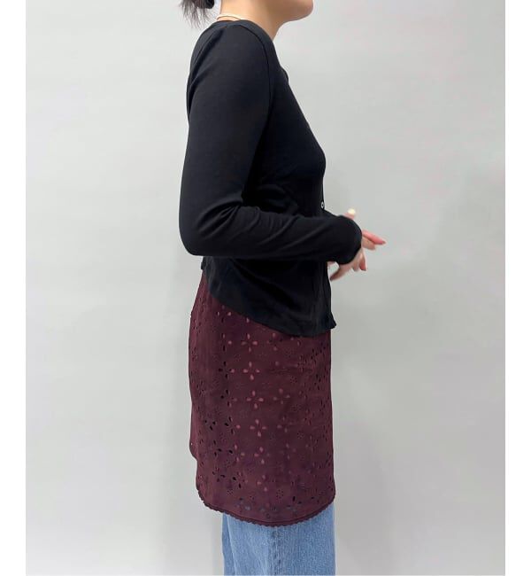 IENA LA BOUCLE「IENA LA BOUCLE Punching Suede Mini Skirt」|スカート|