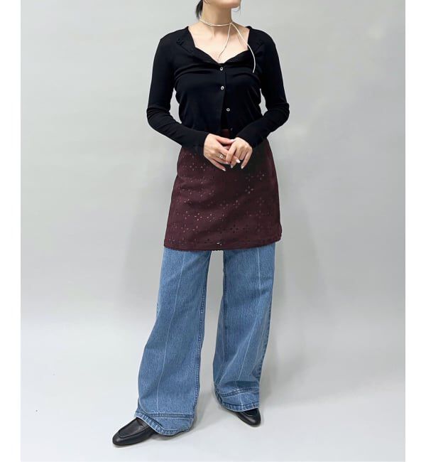 IENA LA BOUCLE「IENA LA BOUCLE Punching Suede Mini Skirt」|スカート|