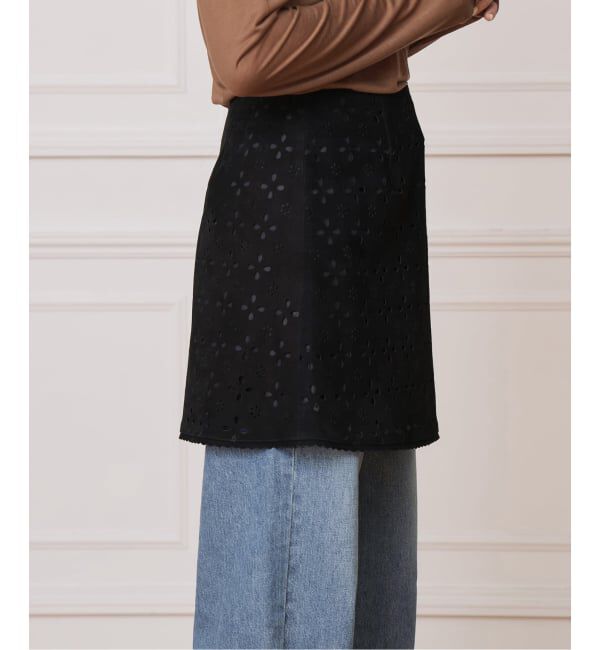 IENA LA BOUCLE「IENA LA BOUCLE Punching Suede Mini Skirt」|スカート|