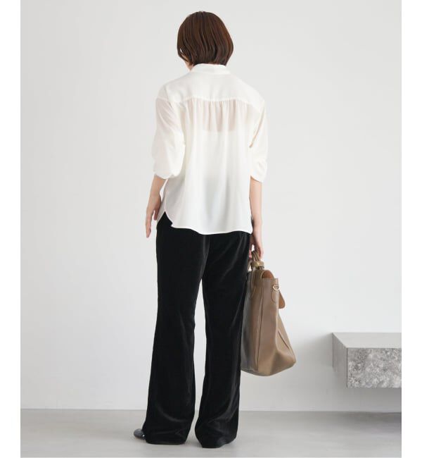 IENA「ミニラウンドカラーブラウス」|シャツ・ブラウス|