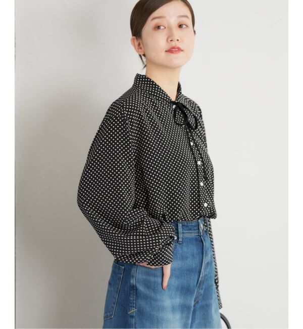 IENA「ミニラウンドカラーブラウス」|シャツ・ブラウス|
