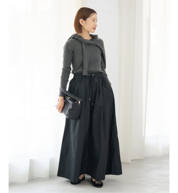 IENA「《追加》イタリア ヤーン RIB クループルオーバー」|ニット・セーター|