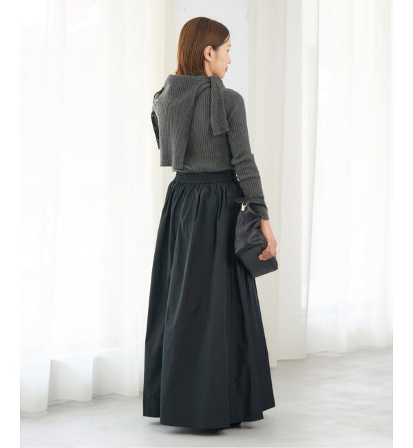 IENA「《追加》イタリア ヤーン RIB クループルオーバー」|ニット・セーター|