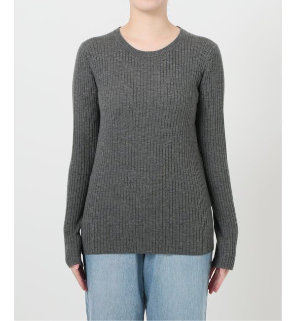 IENA「《追加》イタリア ヤーン RIB クループルオーバー」|ニット・セーター|