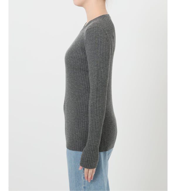 IENA「《追加》イタリア ヤーン RIB クループルオーバー」|ニット・セーター|