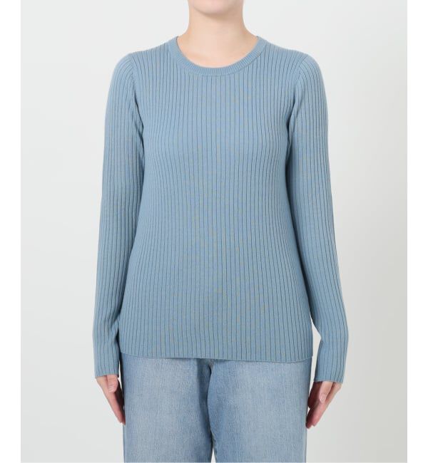 IENA「《追加》イタリア ヤーン RIB クループルオーバー」|ニット・セーター|