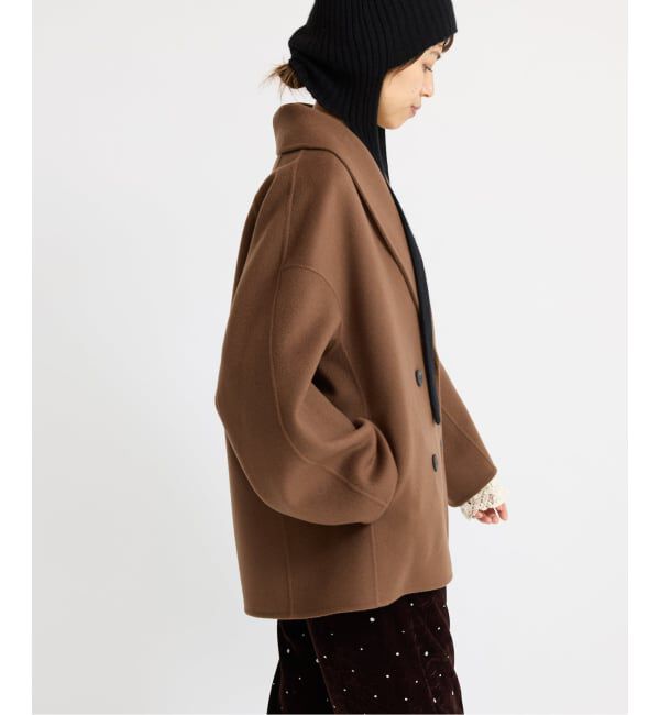 IENA「《追加》Super160 ショールカラーハーフコート」|その他|