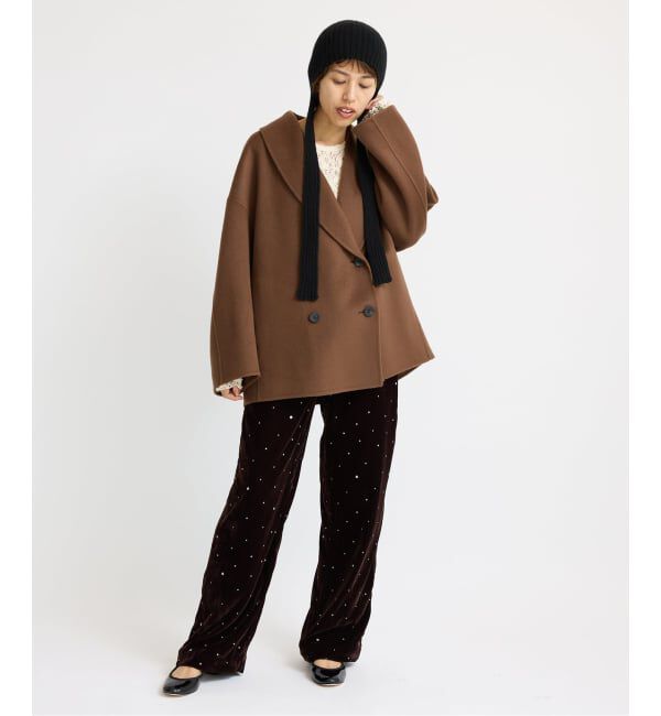 IENA「《追加》Super160 ショールカラーハーフコート」|その他|