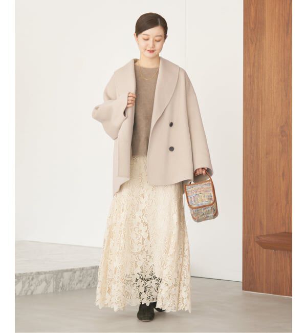 IENA「《追加》Super160 ショールカラーハーフコート」|その他|