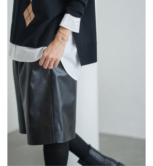 IENA「フェイクレザーハーフパンツ」|その他|