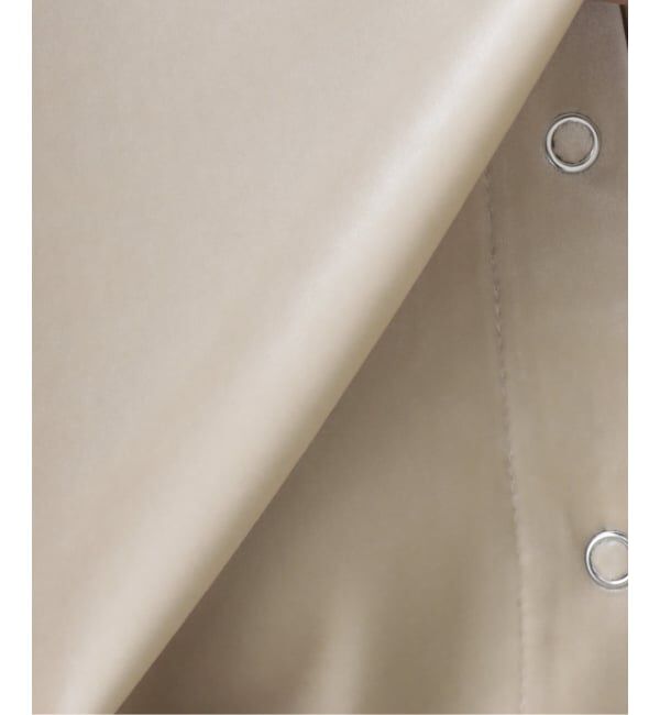 SLOBE IENA「ベロアスナップ5分袖カーディガン」|カーディガン|