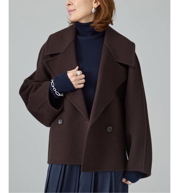 VERMEIL par iena「《予約》super120s ビッグショールリバーコート」|その他|ブラウン