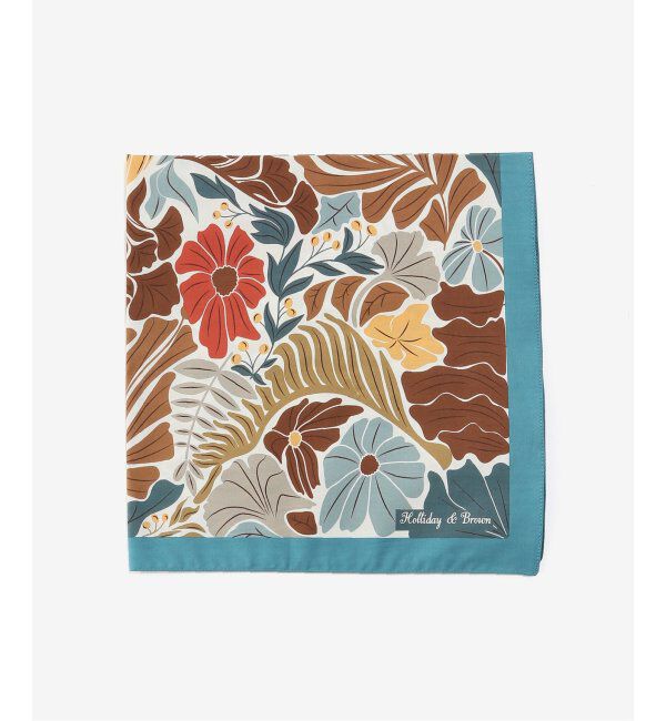 EDIFICE「Holliday & Brown (ホリデー & ブラウン) Hibiscus Handkerchiefs HBJ/44394」|バンダナ・スカーフ|ブラウンベース