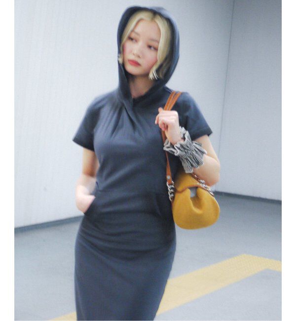 PULP「【Geek Office / ギークオフィス】LCDC HOODED TWISTED DRESS」|ドレス|