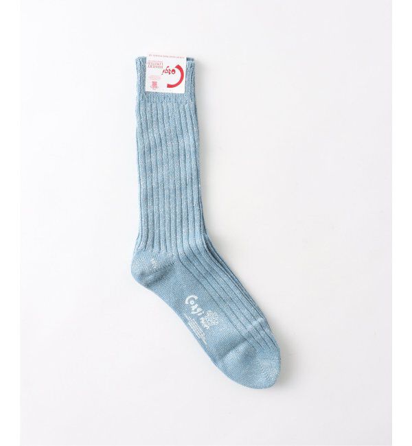 EDIFICE「CORGI ( コーギー) for BOUCLE グリッターソックス」|ソックス|サックスブルー
