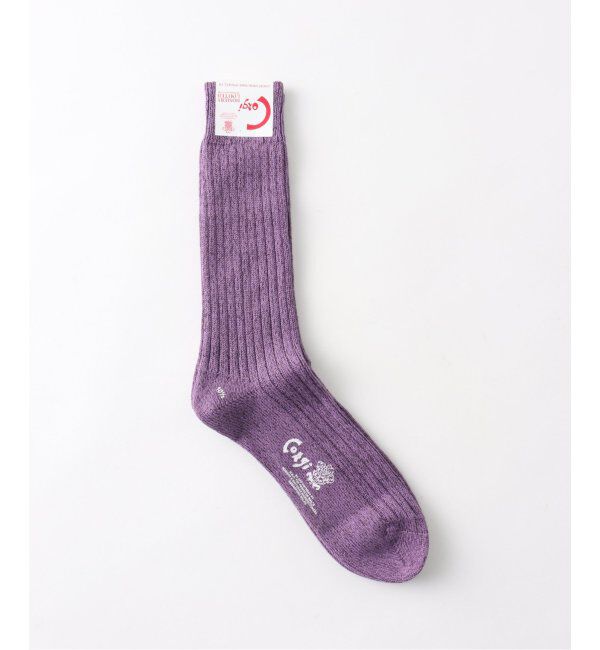 EDIFICE「CORGI ( コーギー) for BOUCLE グリッターソックス」|ソックス|パープル