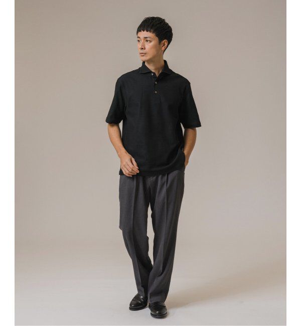 EDIFICE「《追加》"吸水速乾＆高通気機能" COOLMAX ハニカムボーダー ポロシャツ」|ポロシャツ|