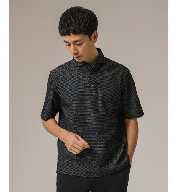 EDIFICE「《追加》"吸水速乾＆高通気機能" COOLMAX ハニカムボーダー ポロシャツ」|ポロシャツ|