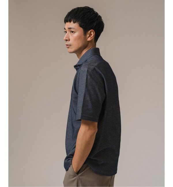 EDIFICE「《追加》"吸水速乾＆高通気機能" COOLMAX ハニカムボーダー ポロシャツ」|ポロシャツ|
