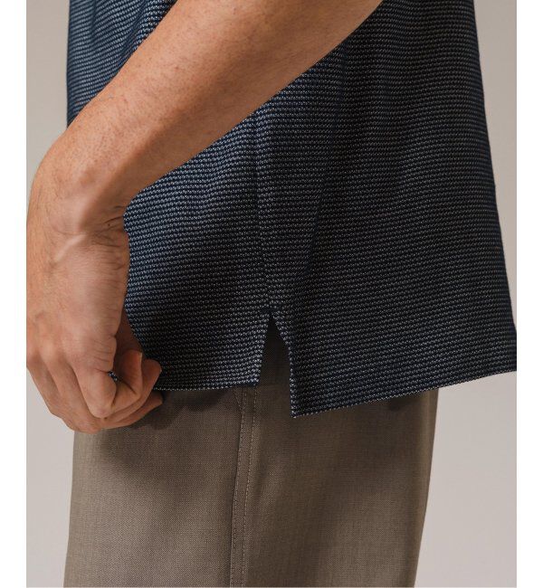 EDIFICE「《追加》"吸水速乾＆高通気機能" COOLMAX ハニカムボーダー ポロシャツ」|ポロシャツ|