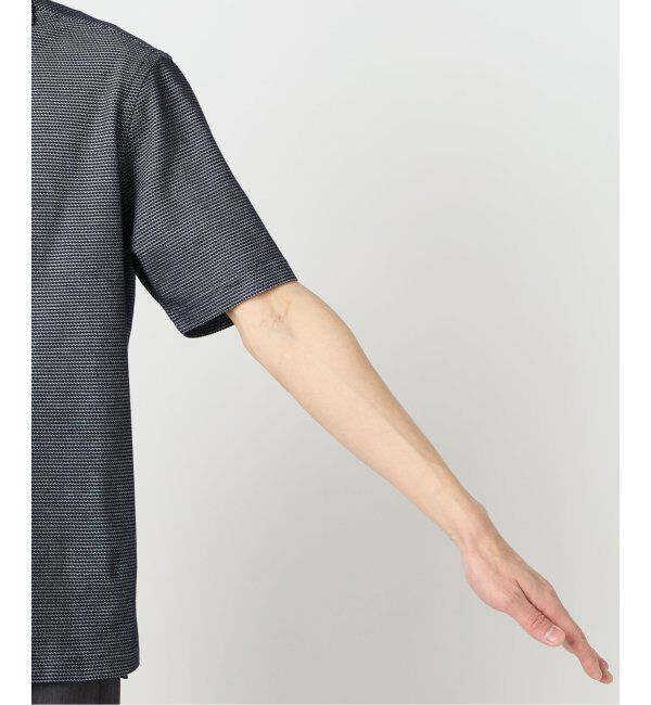 EDIFICE「《追加》"吸水速乾＆高通気機能" COOLMAX ハニカムボーダー ポロシャツ」|ポロシャツ|