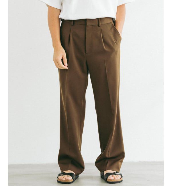 EDIFICE「ウールドビー カルゼ パンツ」|スラックス|