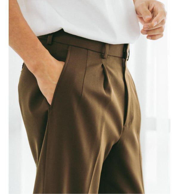 EDIFICE「ウールドビー カルゼ パンツ」|スラックス|